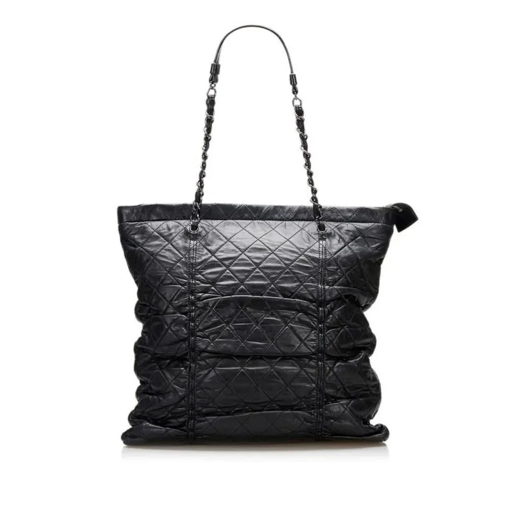 Chanel Matelasse Chain Shoulder Bag Tote Bag Black - Picture 2 of 8